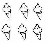 Ice Cream Coloring Cone Cliparts Pages Clipart Favorites Add Library sketch template