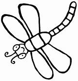 Coloring Pages Dragonfly Dragonflies Printable Color Print Getcolorings Animals Simple sketch template