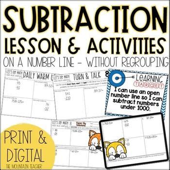 digit subtraction  regrouping   number  activities
