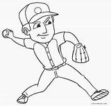 Malvorlagen Baseballspieler Ausmalbilder Kids Cool2bkids sketch template