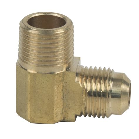 Brasscraft 3 8 In X 3 8 In Threaded Flare X Mip Adapter Elbow Fitting