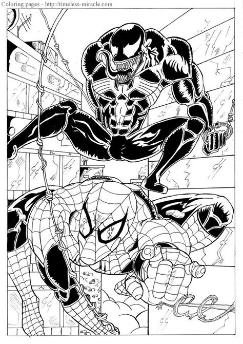 spiderman  venom coloring pages photo  timeless miraclecom