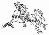 Horse Coloring Pages Carousel Cartoon Colouring War Color Rider Thoroughbred Flying Herd Charming Getcolorings Easy Silhouette Bicycle Adult Printable Print sketch template