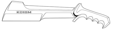 deepred knifes knife patterns knife template  drawing