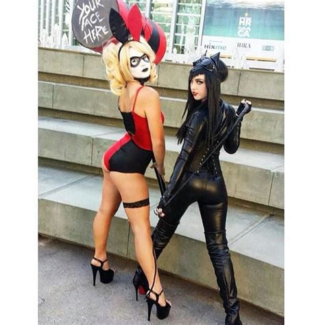 Catwoman And Harley Quinn Sexy Couples Halloween