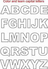 Capital Alphabet sketch template