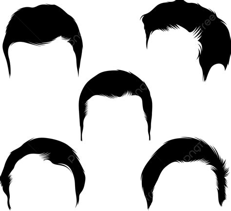 gambar kumpulan kumpulan siluet vektor pria rambut pria rambut vektor png  vektor