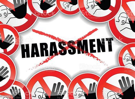 no harassment concept stock illustration download image