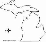 Michigan Maps sketch template