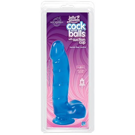 Jelly Jewels Cock And Balls Suction Cup Blue On Literotica