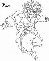 Broly Coloringhome Unknow sketch template