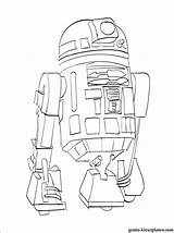 Coloring Wars Star Robots War Pages R2 D2 Getdrawings Drawing sketch template