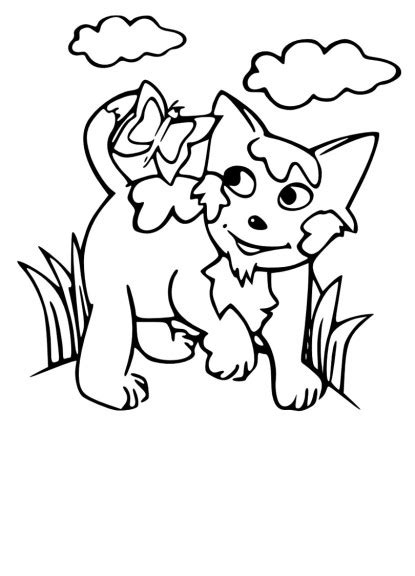 nature cat coloring page  printable coloring pages  colooricom