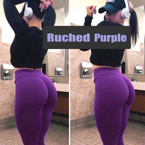 tik tok women scrunch butt lifting leggings gym ruched booty yoga pants