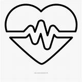 Monitor Heartbeat Coloring Heart Clipartkey sketch template