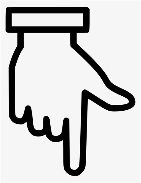hand finger pointing  clip art pointed hand  png  pngkit