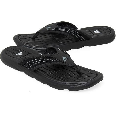 mens adidas raggmo thong black toe post  flip flops comfy beach sandals ebay
