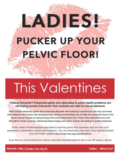 Ladies Pucker Up Your Pelvic Floor The Physio Company
