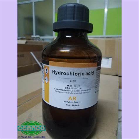 hydrochloric acid hcl cemaco