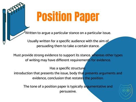 write  position paper