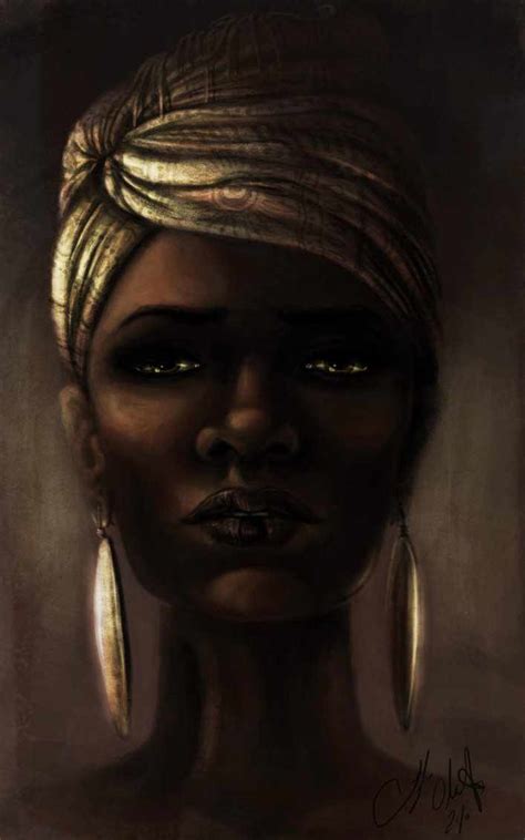 Black Art Beautiful Black Woman By Tyleen African