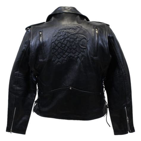 eagle head leather jacket hasbro leather top quality