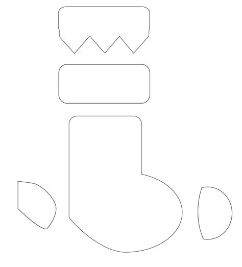 maori printables christmas stocking template