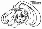 Glitter Force Coloring Pages Drawing Head Line Printable Kids Adults sketch template