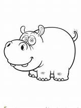 Hippopotame Hugolescargot Pour sketch template