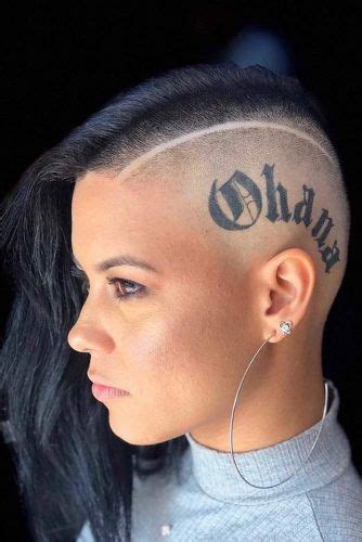 24 cute and rebellious half shaved head hairstyles for modern girls