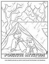 Cooperation Coloring Pages Getdrawings Scout Cub sketch template