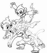 Pokemon Infernape Monos Dibujo Dibujosparacolorearonline sketch template