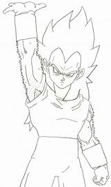 Coloring Vegeta Pages Ssj4 Line Popular Library Clipart sketch template