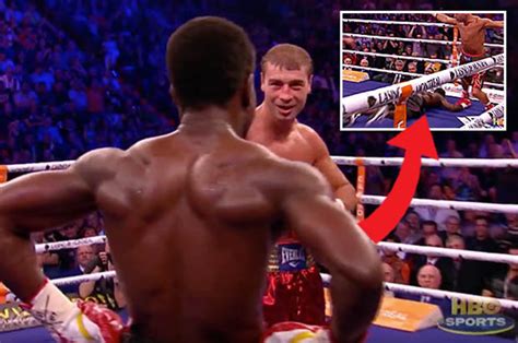 cocky boxer face plants after rival rings his bell with thunder punch