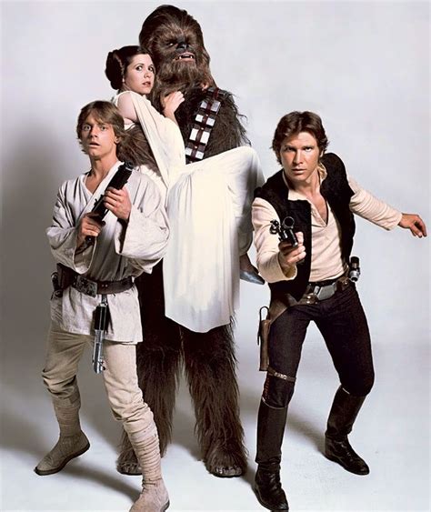 star wars episode iv a new hope han luke leia and chewy star wars cast star wars