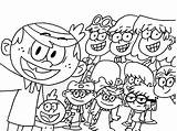 Loud House Coloring Pages Printable Kids Cartoon Sheets Colouring Color Print Sheet Lineart Books Christmas Lincoln Google Book Popular sketch template