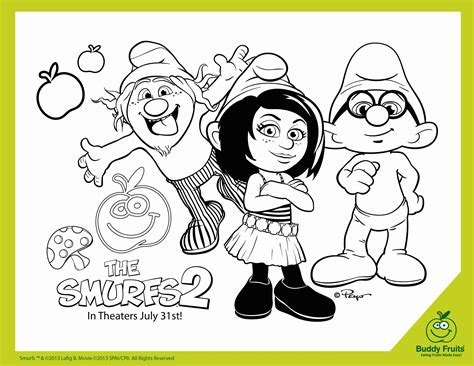 smurf coloring pages printable coloring home