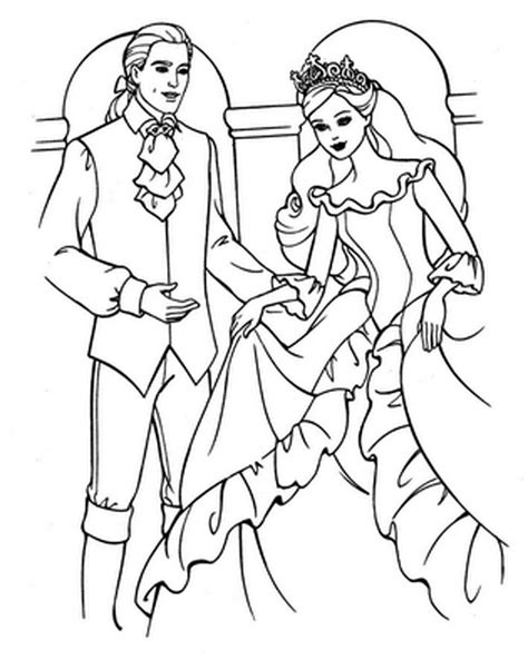 barbie coloring pages barbie  ken coloring pictures