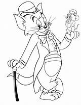 Jerry Tom Coloring Pages Printable Sheets Mouse sketch template