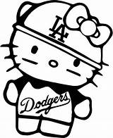 Dodgers Dodger Thug Kity Sketchite Clipartmag sketch template