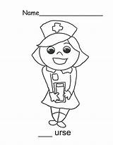Nurse Coloring Smile Sweet Cartoon Kids Drawing Pages Color Netart Getdrawings sketch template