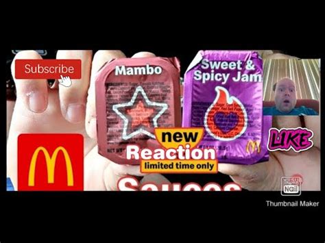 reaction   mcdonalds mambo  sweet  spicy jam sauces  big mac hack youtube