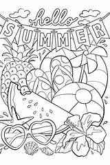 Coloring Pages Summer Hello Sheets Kids Printables Printable Cute Mandala Choose Board Worksheets Adult Visit sketch template
