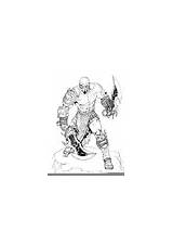 Clker Kratos sketch template