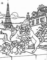 Paris Coloring Pages Aristocats Kids Eiffel Disney Tower Printable Drawing London Color Ratatouille Getcolorings Colorings Getdrawings Wecoloringpage Paintingvalley Duchess sketch template