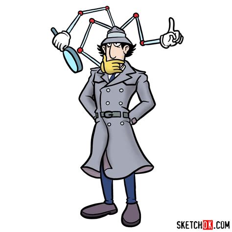 draw inspector gadget sketchok easy drawing guides