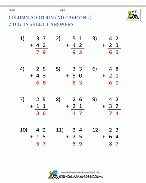year  maths worksheets learning printable  year  maths