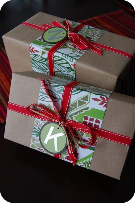 shades  green christmas wrappings