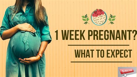 1 Week Pregnant What To Expect Firstweekofpregnancy 1weekpregnant