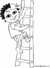 Climbing Coloring Ladder Sophie Start Then Open Print sketch template